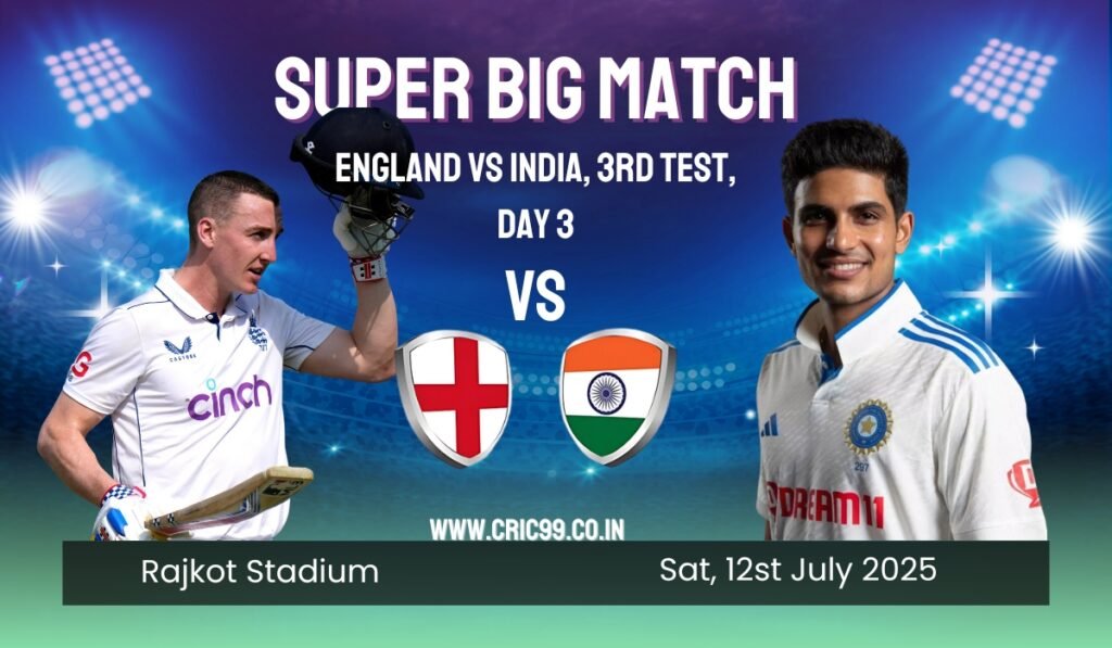 England vs India, 3rd Test, Day 3 – Match Preview & Live Betting Insights